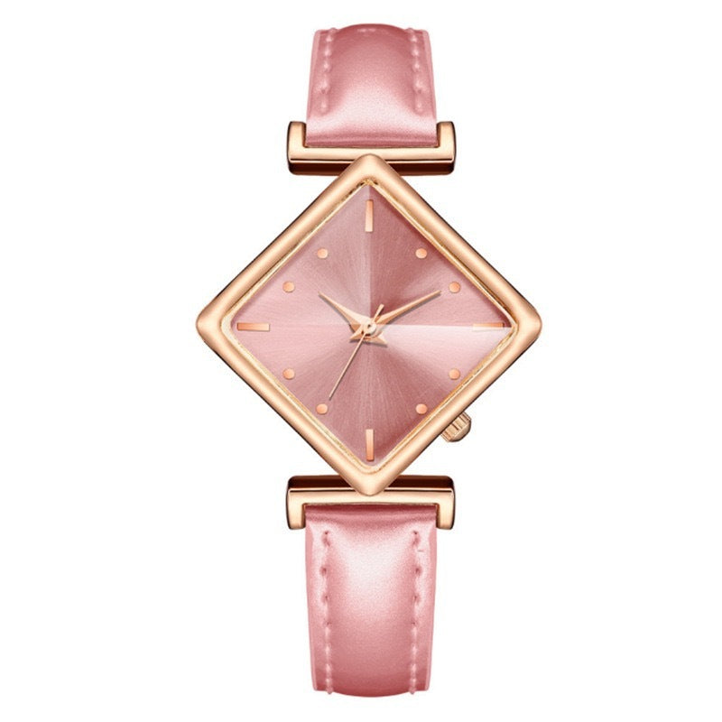 Elegant Diamond Dial Thin Strap Women's Watch