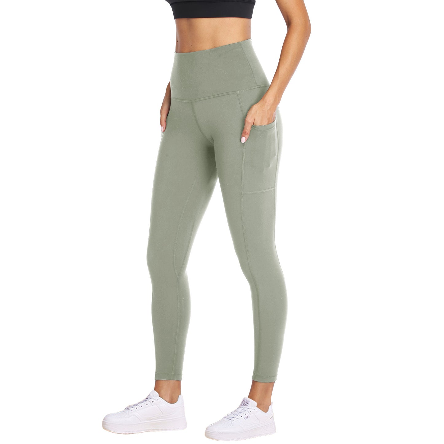 High Waist Belly Contracting Yoga Pants Soft Sports Abdominal Pants