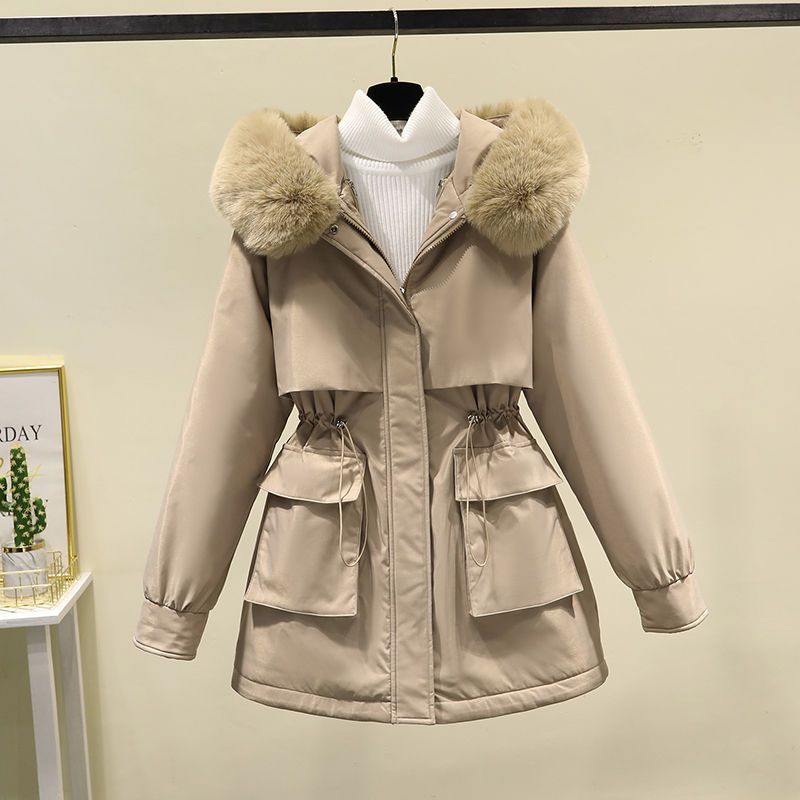 Women's Plus Size-style Liner Detachable Down Cotton-padded Coat